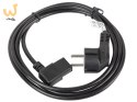 Kabel Lanberg CA-C13C-12CC-0018-BK (C13 / IEC C13 / IEC 320 C13 F - Schuko M; 1,8m; kolor czarny)