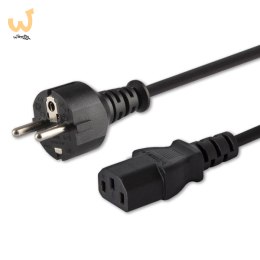 Kabel SAVIO CL-138 (C13 / IEC C13 / IEC 320 C13 - Schuko M; 1,8m; kolor czarny)