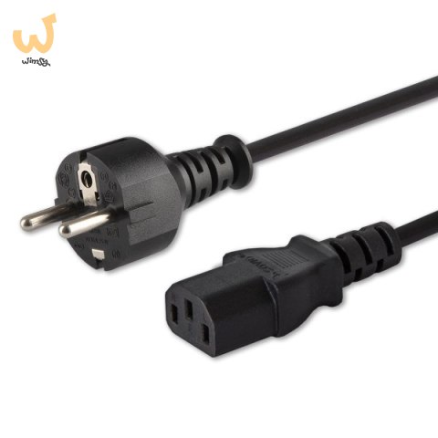 Kabel SAVIO CL-138 (C13 / IEC C13 / IEC 320 C13 - Schuko M; 1,8m; kolor czarny) Kabel SAVIO CL-138 (C13 / IEC C13 / IEC 320 C13 - Schuko M; 1,8m; kolor czarny)