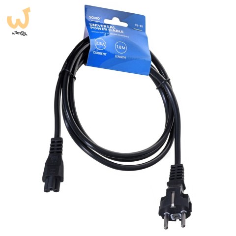 Kabel zasilający do notebooka SAVIO cl-81 (1,8m; kolor czarny) Kabel zasilający do notebooka SAVIO cl-81 (1,8m; kolor czarny)
