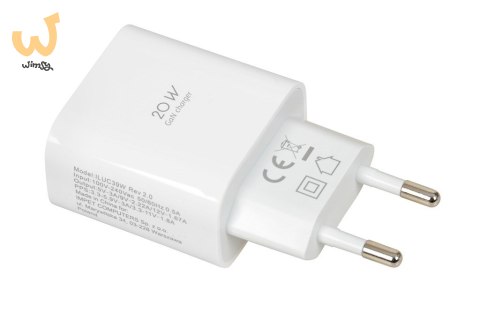 ŁADOWARKA SIECIOWA I-BOX C-39 USB-C PD20W Z KABLEM ŁADOWARKA SIECIOWA I-BOX C-39 USB-C PD20W Z KABLEM