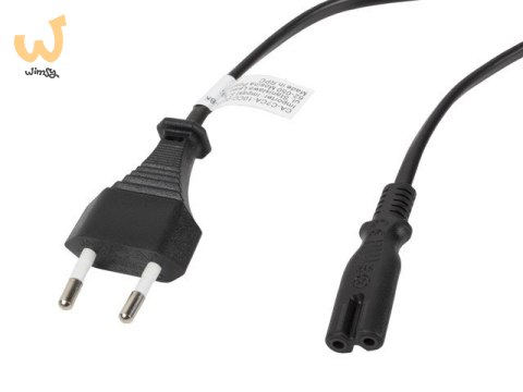 LANBERG KABEL ZASILAJĄCY EURO CEE 7/16 -> C7 1.8M (ÓSEMKA) LANBERG KABEL ZASILAJĄCY EURO CEE 7/16 -> C7 1.8M (ÓSEMKA)