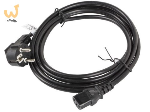 LANBERG KABEL ZASILAJĄCY VDE CEE 7/7 -> C13 3M LANBERG KABEL ZASILAJĄCY VDE CEE 7/7 -> C13 3M