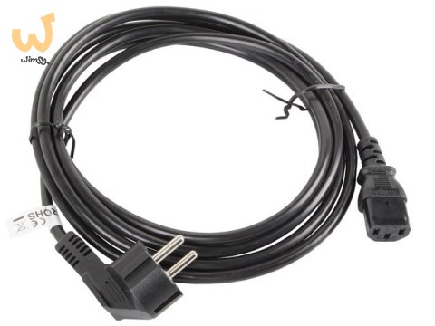LANBERG KABEL ZASILAJĄCY VDE CEE 7/7 -> C13 3M LANBERG KABEL ZASILAJĄCY VDE CEE 7/7 -> C13 3M