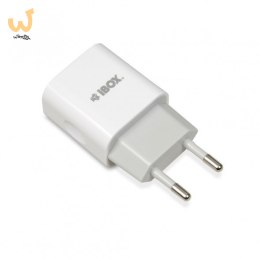Ładowarka sieciowa IBOX C-35 1A WHITE ILUC35W (USB; kolor biały)