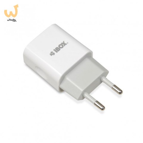 Ładowarka sieciowa IBOX C-35 1A WHITE ILUC35W (USB; kolor biały)