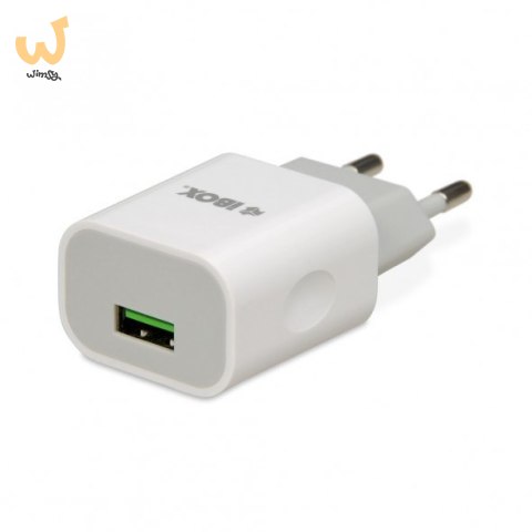 Ładowarka sieciowa IBOX C-35 1A WHITE ILUC35W (USB; kolor biały) Ładowarka sieciowa IBOX C-35 1A WHITE ILUC35W (USB; kolor biały)