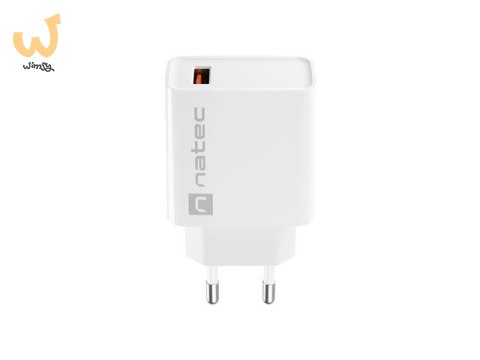 NATEC ŁADOWARKA SIECIOWA RIBERA USB-A 18W BIAŁA NUC-2057 NATEC ŁADOWARKA SIECIOWA RIBERA USB-A 18W BIAŁA NUC-2057