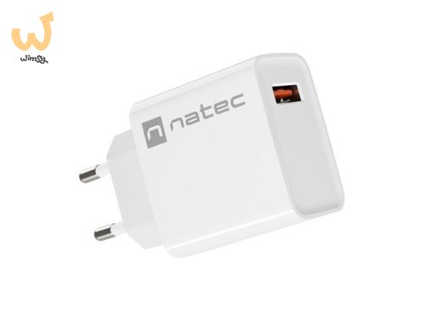 NATEC ŁADOWARKA SIECIOWA RIBERA USB-A 18W BIAŁA NUC-2057 NATEC ŁADOWARKA SIECIOWA RIBERA USB-A 18W BIAŁA NUC-2057