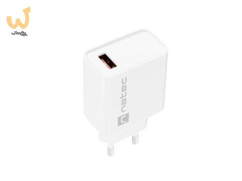 NATEC ŁADOWARKA SIECIOWA RIBERA USB-A 18W BIAŁA NUC-2057 NATEC ŁADOWARKA SIECIOWA RIBERA USB-A 18W BIAŁA NUC-2057
