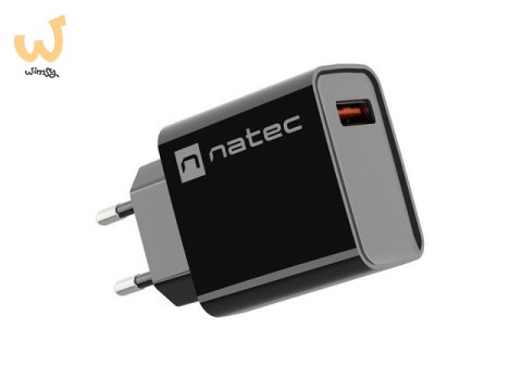 NATEC ŁADOWARKA SIECIOWA RIBERA USB-A 18W CZARNA NUC-2058 NATEC ŁADOWARKA SIECIOWA RIBERA USB-A 18W CZARNA NUC-2058