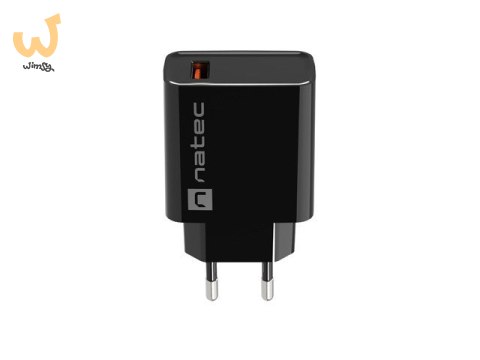 NATEC ŁADOWARKA SIECIOWA RIBERA USB-A 18W CZARNA NUC-2058 NATEC ŁADOWARKA SIECIOWA RIBERA USB-A 18W CZARNA NUC-2058