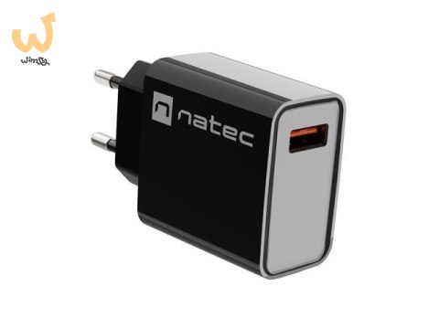 NATEC ŁADOWARKA SIECIOWA RIBERA USB-A 18W CZARNA NUC-2058 NATEC ŁADOWARKA SIECIOWA RIBERA USB-A 18W CZARNA NUC-2058