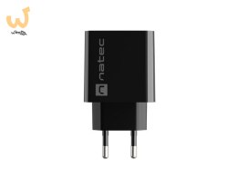 NATEC ŁADOWARKA SIECIOWA RIBERA USB-A + USB-C 20W POWER DELIVERY CZARNA NUC-2062