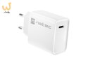 NATEC ŁADOWARKA SIECIOWA RIBERA USB-C 20W POWER DELIVERY BIAŁA NUC-2059