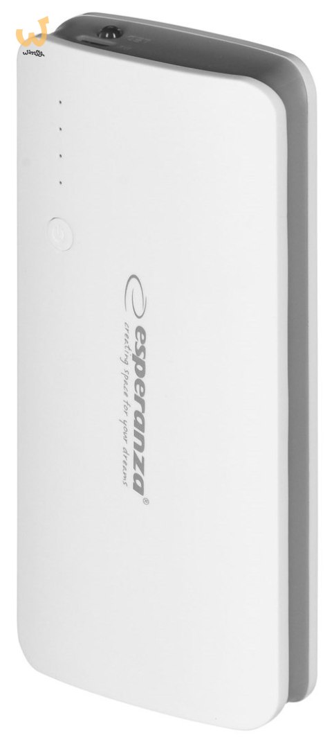 PowerBank Esperanza Radium EMP106WE (8000mAh; microUSB, USB 2.0; kolor biały) PowerBank Esperanza Radium EMP106WE (8000mAh; microUSB, USB 2.0; kolor biały)