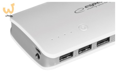 PowerBank Esperanza Radium EMP106WE (8000mAh; microUSB, USB 2.0; kolor biały) PowerBank Esperanza Radium EMP106WE (8000mAh; microUSB, USB 2.0; kolor biały)