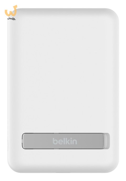 Powerbank bezprzewodowy Belkin BoostCharge Magnetic Wireless Power Bank 5K + Stand MagSafe Compatible 5000mAh 7,5W White Powerbank bezprzewodowy Belkin BoostCharge Magnetic Wireless Power Bank 5K + Stand MagSafe Compatible 5000mAh 7,5W White