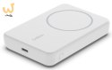 Powerbank bezprzewodowy Belkin BoostCharge Magnetic Wireless Power Bank 5K + Stand MagSafe Compatible 5000mAh 7,5W White