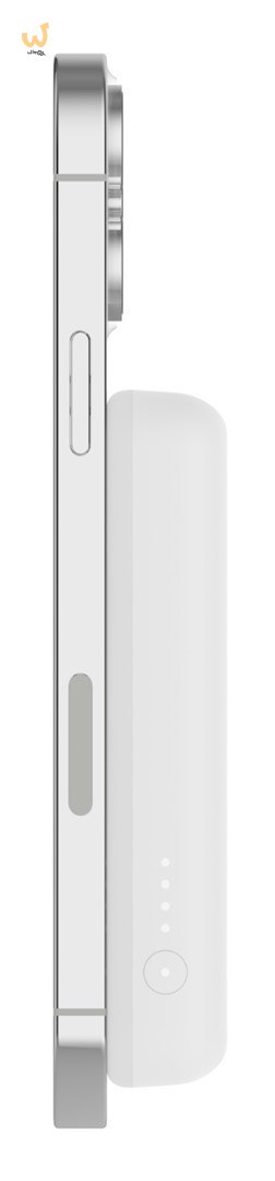 Powerbank bezprzewodowy Belkin BoostCharge Magnetic Wireless Power Bank 5K + Stand MagSafe Compatible 5000mAh 7,5W White Powerbank bezprzewodowy Belkin BoostCharge Magnetic Wireless Power Bank 5K + Stand MagSafe Compatible 5000mAh 7,5W White