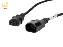 Przedłużacz Lanberg CA-C13E-11CC-0018-BK (C13 / IEC C13 / IEC 320 C13 M - C14 F; 1,8m; kolor czarny)