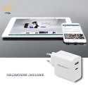 QOLTEC ŁADOWARKA SIECIOWA 45W | 5-20V | 2.4-3A | USB TYP C PD | USB | BIAŁA