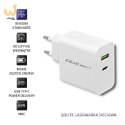 QOLTEC ŁADOWARKA SIECIOWA 45W | 5-20V | 2.4-3A | USB TYP C PD | USB | BIAŁA