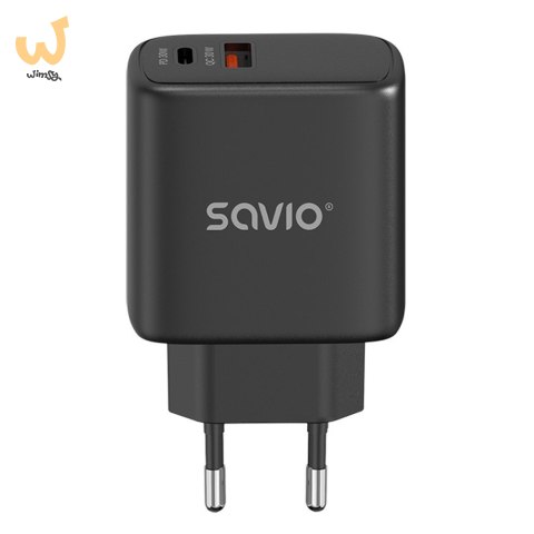 SAVIO ŁADOWARKA SIECIOWA 30W QUICK CHARGE, POWER DELIVERY 3.0 LA-06/B