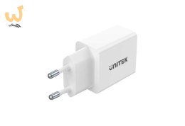 UNITEK ŁADOWARKA 2X USB-A, 12W, BIAŁA, P1113A-EU