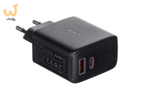 AUKEY PA-B3 BLACK ŁADOWARKA SIECIOWA 65W 2XUSB-C AUKEY PA-B3 BLACK ŁADOWARKA SIECIOWA 65W 2XUSB-C