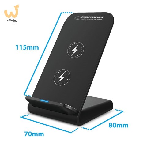 ESPERANZA PODSTAWKA POD TELEFON Z ŁADOWARKĄ BEZPRZEWODOWĄ 15W PHOTON EZC101 ESPERANZA PODSTAWKA POD TELEFON Z ŁADOWARKĄ BEZPRZEWODOWĄ 15W PHOTON EZC101