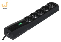 Listwa antyprzepięciowa Ever Classic 3,0m (5 x UTE; 10 A; kolor czarny) (T/LZ09-CLA030/0000)