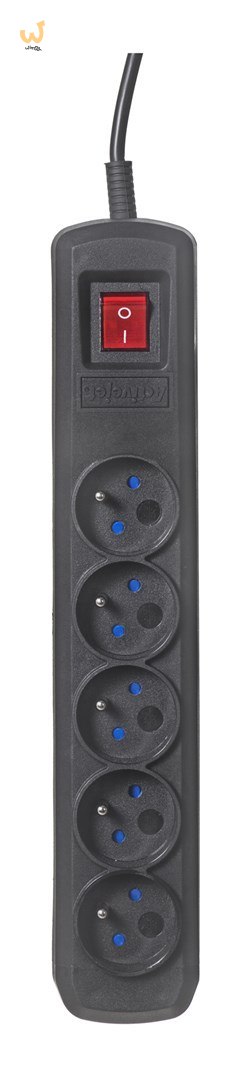 Listwa przeciwprzepięciowa Activejet 5gn/3m/cz (10A; 2300W) 3m; kolor czarny Listwa przeciwprzepięciowa Activejet 5gn/3m/cz (10A; 2300W) 3m; kolor czarny