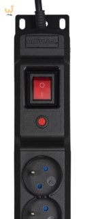 Listwa przeciwprzepięciowa Activejet COMBO/12gn/3m/cz (12 x UTE; 10 A (2500 W); 3m; kolor czarny)