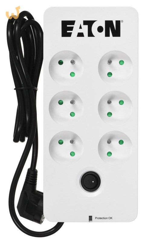 Listwa przeciwprzepięciowa EATON PB6F (6 x UTE; 10 A; kolor biały) Listwa przeciwprzepięciowa EATON PB6F (6 x UTE; 10 A; kolor biały)