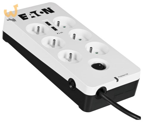 Listwa przeciwprzepięciowa EATON PB6UF (6 x UTE; 10 A; kolor biały) Listwa przeciwprzepięciowa EATON PB6UF (6 x UTE; 10 A; kolor biały)