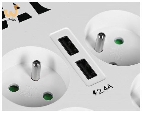 Listwa przeciwprzepięciowa EATON PB6UF (6 x UTE; 10 A; kolor biały) Listwa przeciwprzepięciowa EATON PB6UF (6 x UTE; 10 A; kolor biały)