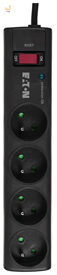 Listwa przeciwprzepięciowa EATON PS4F (4 x UTE; 10 A; kolor czarny) Listwa przeciwprzepięciowa EATON PS4F (4 x UTE; 10 A; kolor czarny)