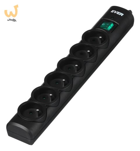 Listwa przeciwprzepięciowa Ever OPTIMA 1,5m (6 x UTE; 10 A; kolor czarny) (T/LZ08-OPT015/0000) Listwa przeciwprzepięciowa Ever OPTIMA 1,5m (6 x UTE; 10 A; kolor czarny) (T/LZ08-OPT015/0000)