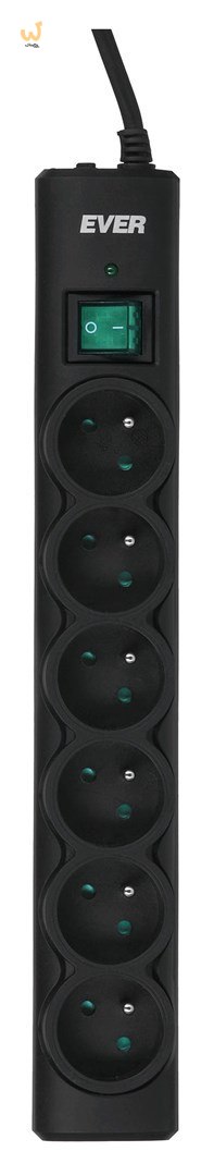 Listwa przeciwprzepięciowa Ever OPTIMA 1,5m (6 x UTE; 10 A; kolor czarny) (T/LZ08-OPT015/0000) Listwa przeciwprzepięciowa Ever OPTIMA 1,5m (6 x UTE; 10 A; kolor czarny) (T/LZ08-OPT015/0000)