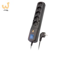Listwa przeciwprzepięciowa Lestar LV 530W 3,0m (5 x VDE; 10 A; 3m; kolor czarny)