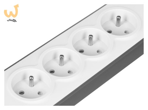 Listwa zasilająca Belkin Power Surge 4-PORT + 2xUSB-A 2.4A 525J 2m Grey/White Listwa zasilająca Belkin Power Surge 4-PORT + 2xUSB-A 2.4A 525J 2m Grey/White