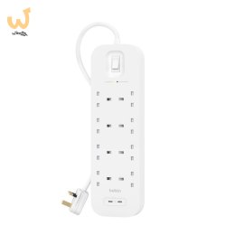 Listwa zasilająca Belkin Power Surge 8-PORT + 2xUSB-C 30W 900J 2m White