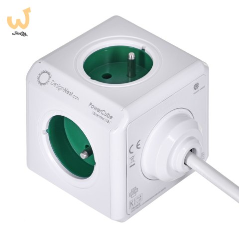 Przedłużacz allocacoc PowerCube Extended USB 2402GN/FREUPC (1,5m; kolor zielony) Przedłużacz allocacoc PowerCube Extended USB 2402GN/FREUPC (1,5m; kolor zielony)
