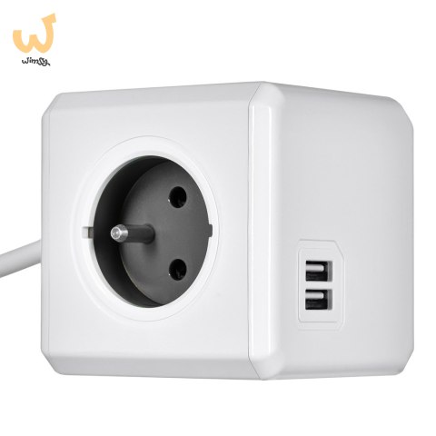Przedłużacz allocacoc PowerCube Extended USB 2402GY/FREUPC (1,5m; kolor szary) Przedłużacz allocacoc PowerCube Extended USB 2402GY/FREUPC (1,5m; kolor szary)
