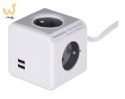 Przedłużacz allocacoc PowerCube Extended USB 2404/FREUPC (3m; kolor szary)