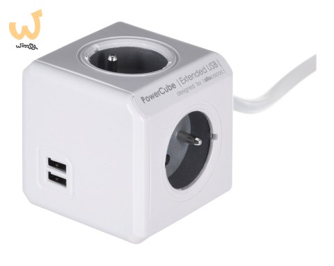Przedłużacz allocacoc PowerCube Extended USB 2404/FREUPC (3m; kolor szary) Przedłużacz allocacoc PowerCube Extended USB 2404/FREUPC (3m; kolor szary)