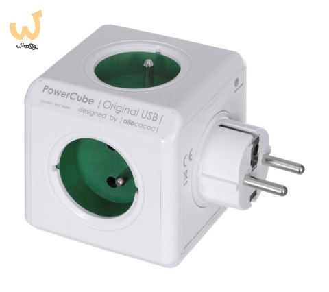 Przedłużacz allocacoc PowerCube Original 2202GN/FROUPC (kolor zielony) Przedłużacz allocacoc PowerCube Original 2202GN/FROUPC (kolor zielony)