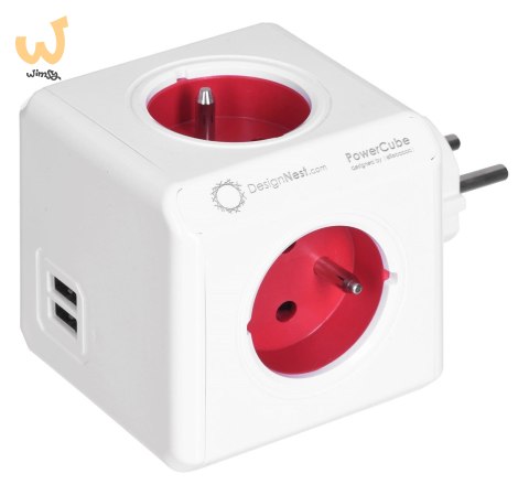 Przedłużacz allocacoc PowerCube Original 2202RD/FROUPC (kolor czerwony) Przedłużacz allocacoc PowerCube Original 2202RD/FROUPC (kolor czerwony)