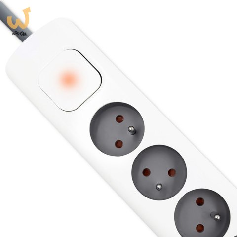 QOLTEC LISTWA ZASILAJĄCA ANTYPRZEPIĘCIOWA | 6 GNIAZD | 2 X USB | 1.8M | BIAŁO-SZARA QOLTEC LISTWA ZASILAJĄCA ANTYPRZEPIĘCIOWA | 6 GNIAZD | 2 X USB | 1.8M | BIAŁO-SZARA